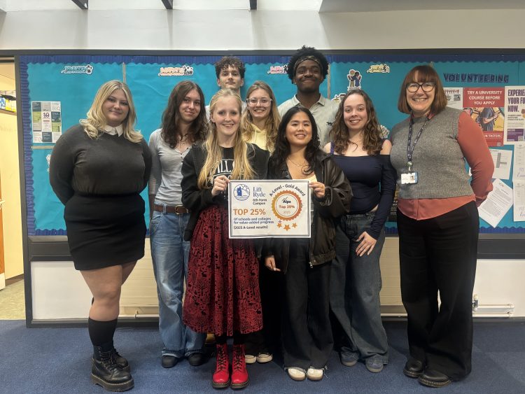 LIFT RYDE AWARDED NATIONAL GOLD FOR RECORD-BREAKING A-LEVEL RESULTS