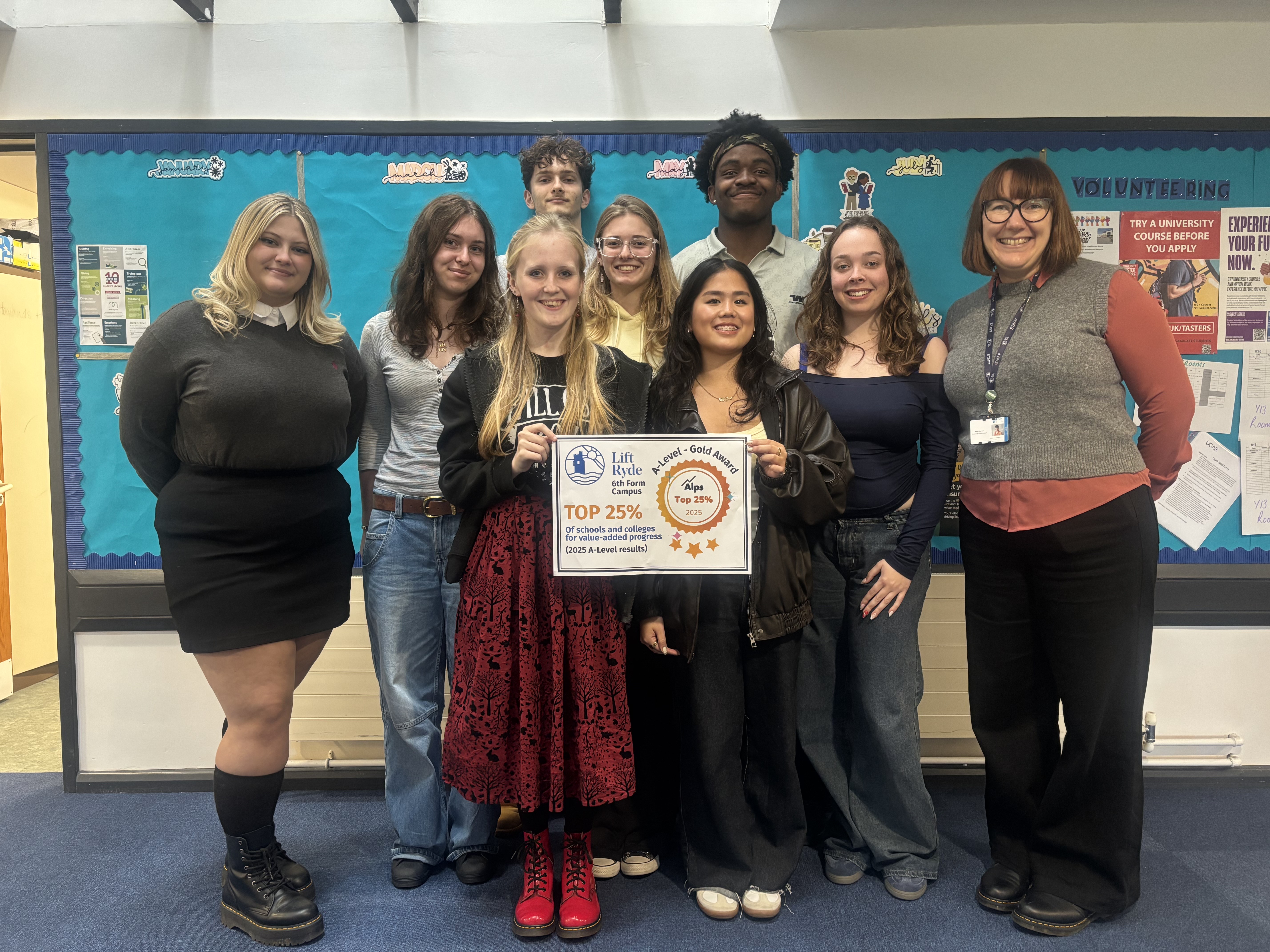 LIFT RYDE AWARDED NATIONAL GOLD FOR RECORD-BREAKING A-LEVEL RESULTS