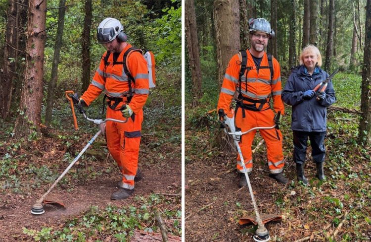 TRAILS CLEARED AND BRIDGES BUILT IN SUPPORT OF RED SQUIRREL WEEK
