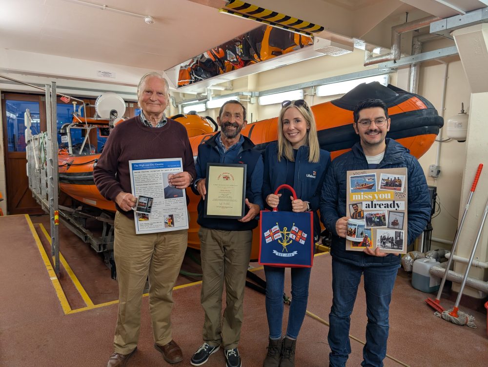 LONG-SERVING RNLI VOLUNTEER GEORGE CHASTNEY CELEBRATED IN COWES
