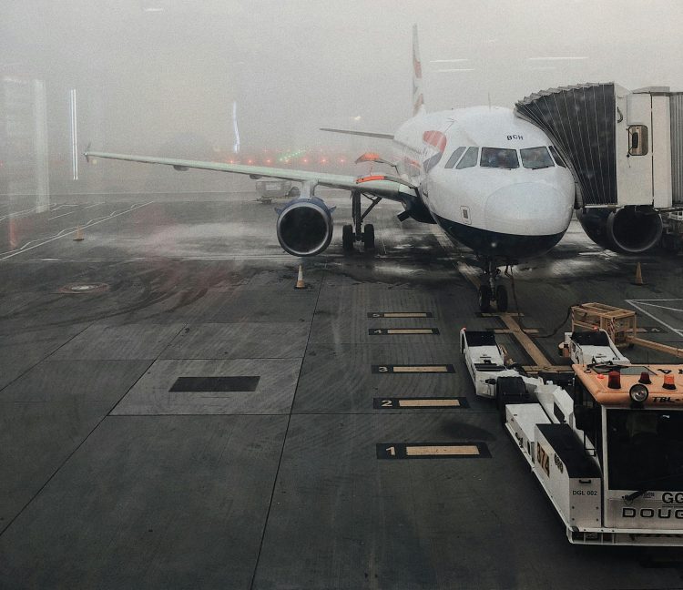 Airlines cancel flights due to weather.