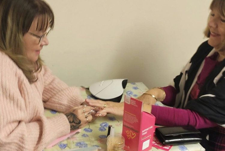 UPTON GIRLS WI TURN PINK TO SUPPORT BREAST CANCER NOW