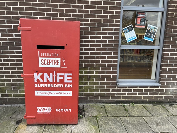 NEARLY 400 KNIVES SURRENDERED IN OPERATION SCEPTRE ACROSS HAMPSHIRE AND ISLE OF WIGHT
