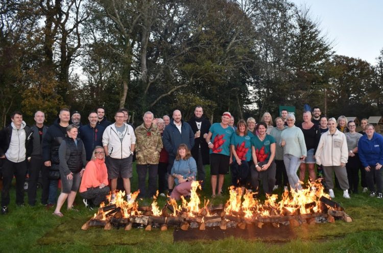 45 WALKERS BRAVE THE FLAMES IN HAVENSTREET TO RAISE £6,000 FOR ANIMAL CHARITY
