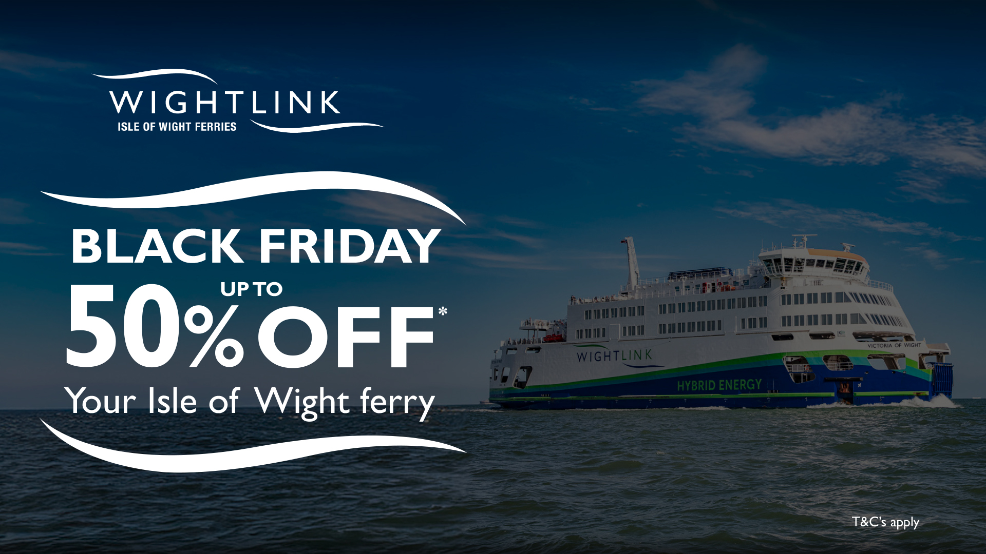 WIGHTLINK LAUNCHES BLACK FRIDAY SALE WITH UP TO 50% OFF FERRY TRAVEL