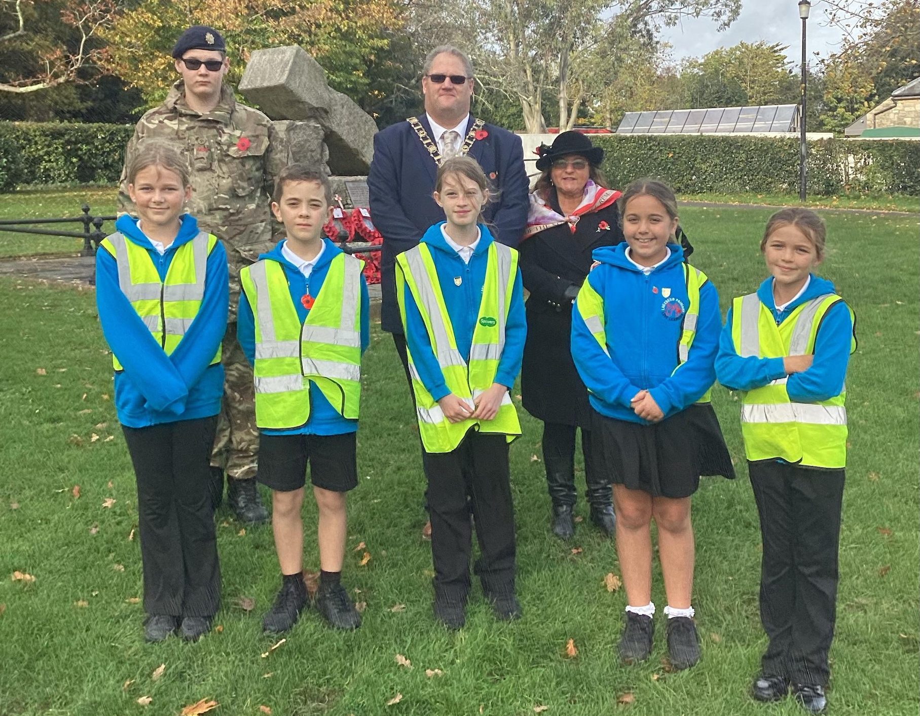 LANESEND PRIMARY SCHOOL PAYS TRIBUTE AT NORTHWOOD PARK FOR ARMISTICE DAY