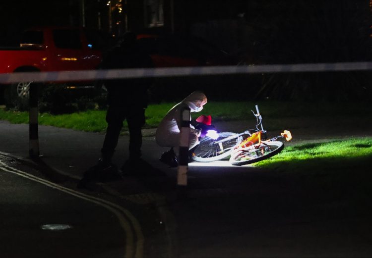 FORENSIC EXAMINATION OF CRASH SCENE AS CYCLIST FLOWN TO MAINLAND HOSPITAL