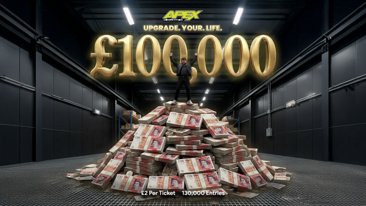APEX TO KICK OFF 2026 WITH LIFE-CHANGING £100,000 CASH GIVEAWAY