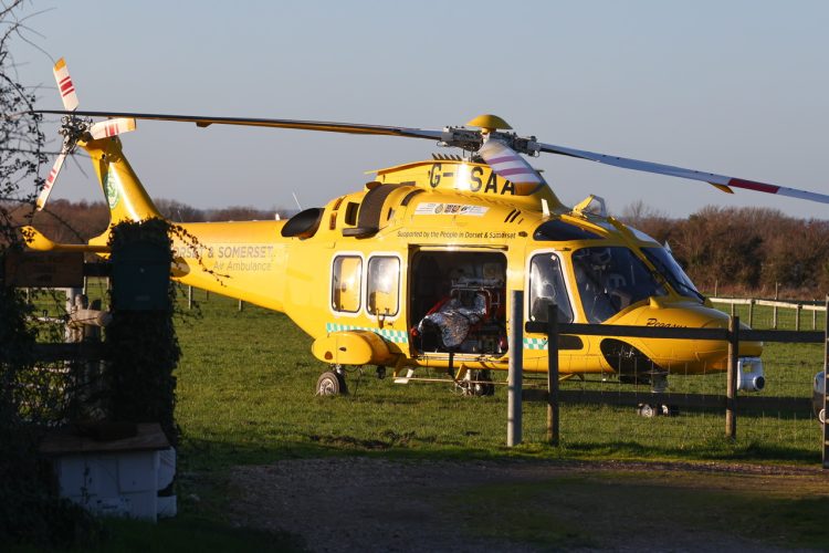 UPDATED: DORSET & SOMERSET AIR AMBULANCE SCRAMBLED TO CRITICAL CHRISTMAS EVE EMERGENCY NEAR NEWPORT