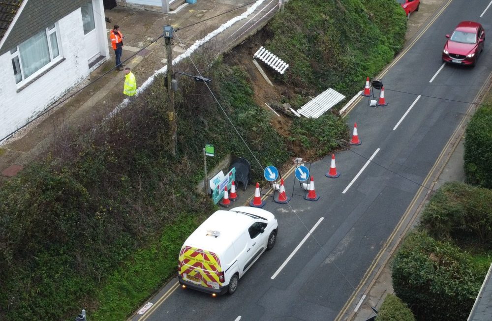 REPAIR WORK TO START ON WROXALL EMBANKMENT THAT PARTIALLY COLLAPSED