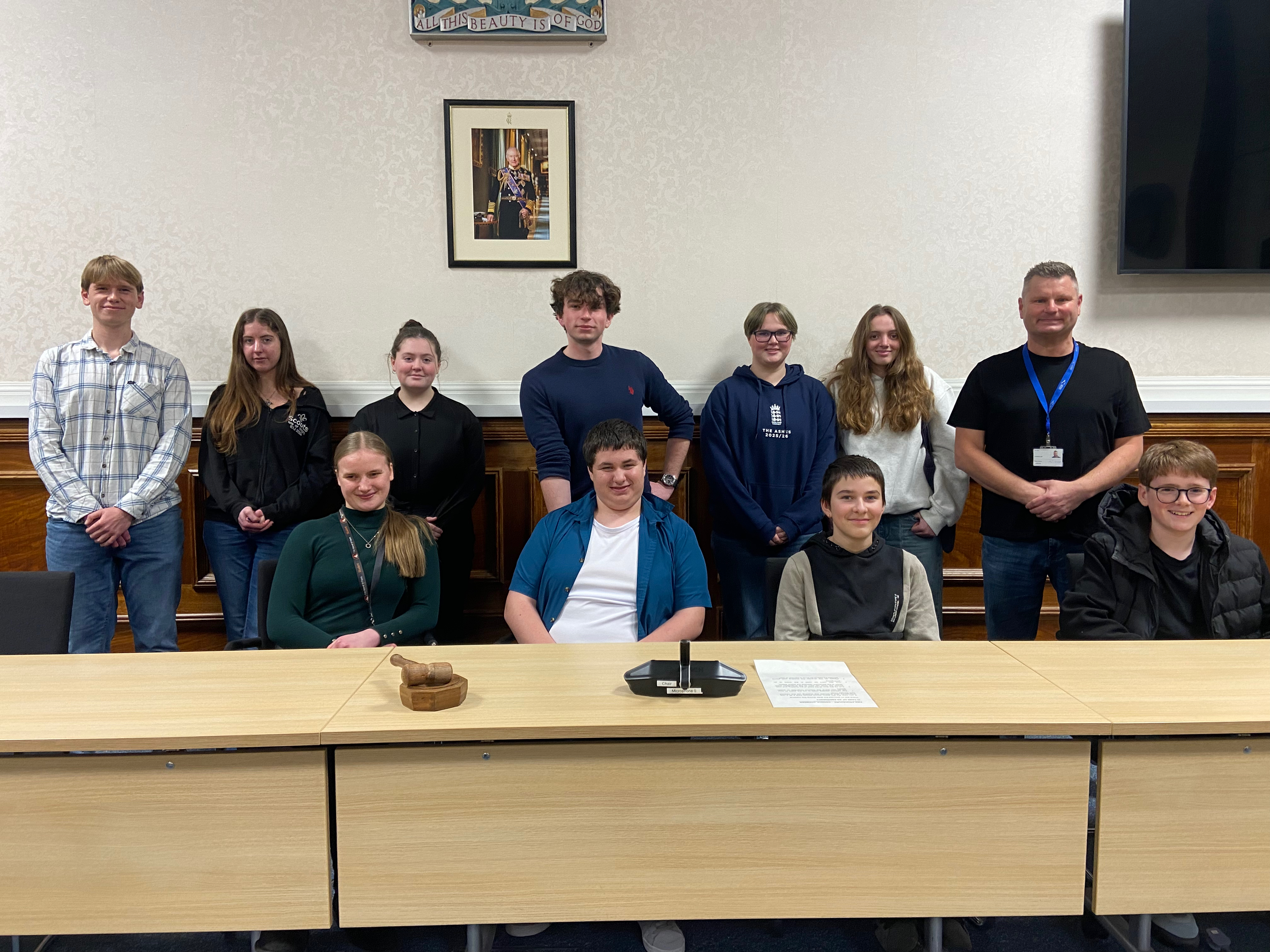 YOUTH COUNCIL PUT COUNCIL CHAIR IN THE HOT SEAT AT COUNTY HALL