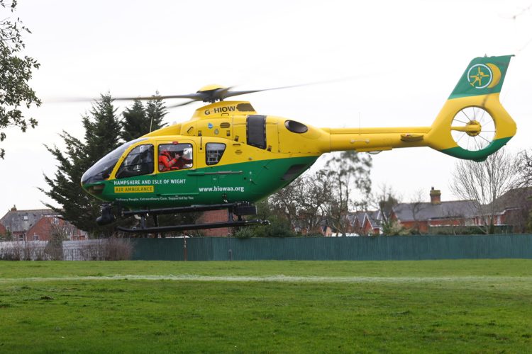 UPDATED: AIR AMBULANCE IN TUESDAY LUNCHTIME MISSION TO EAST COWES