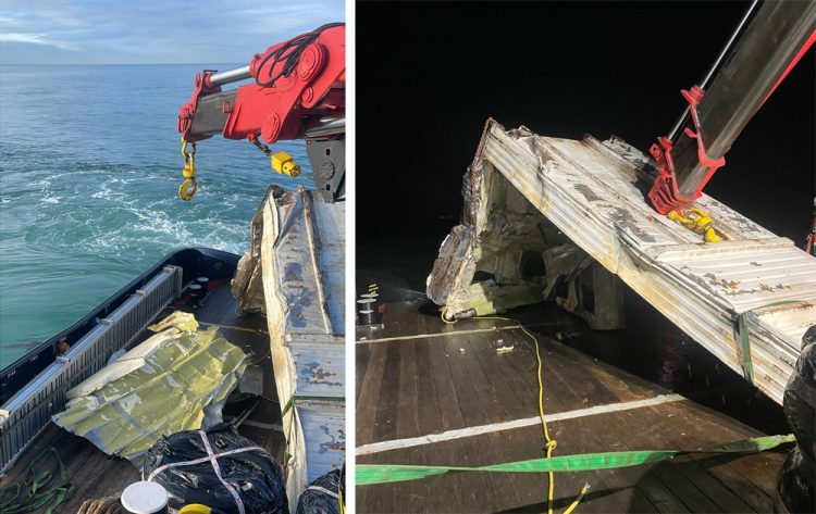 CONTAINERS WASH ASHORE FOLLOWING LOSS FROM CARGO VESSELS OFF ISLE OF WIGHT