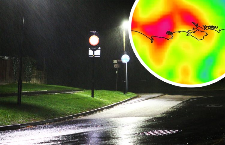 YELLOW WEATHER WARNING FOR ISLE OF WIGHT AS HEAVY RAIN TO SWEEP THROUGH OVERNIGHT