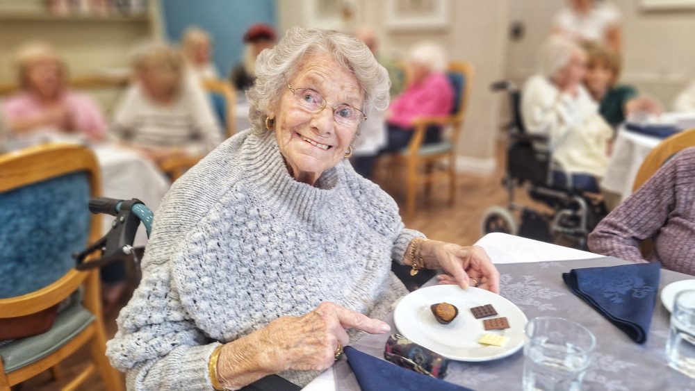 NEWPORT CARE HOME RESIDENTS TAKE PART IN CHOCOLATE TASTING EVENT