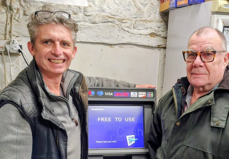 PARISH COUNCILLOR WELCOMES RETURN OF ‘VITAL’ VILLAGE ATM