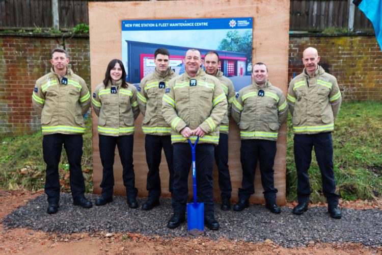 GROUND-BREAKING CEREMONY MARKS START OF NEW EAST COWES FIRE STATION BUILD