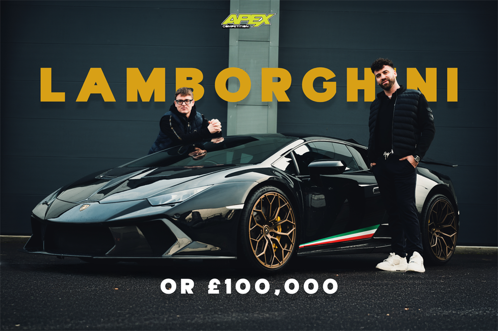 £100,000 CASH OR LAMBORGHINI HURCAN MUST BE WON THIS WEEKEND