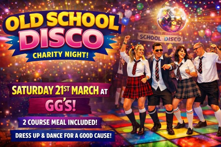 OLD SCHOOL DISCO CHARITY NIGHT AT GG’S TO SUPPORT ISLE OF WIGHT GOOD CAUSES