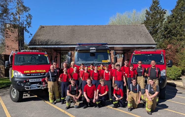 FIRE CADETS RAISE £18,000 FOR CHARITY AFTER DEDICATING 3,000 HOURS TO LOCAL COMMUNITIES