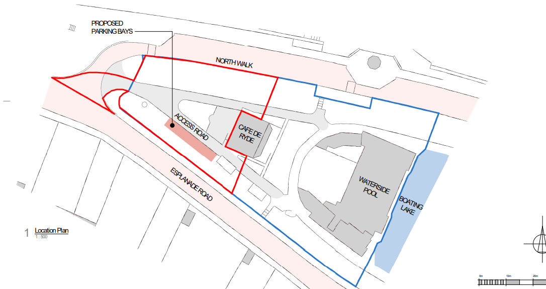 PLANS FOR 3 ACCESSIBLE PARKING BAYS AT RYDE WATERSIDE POOL SUBMITTED