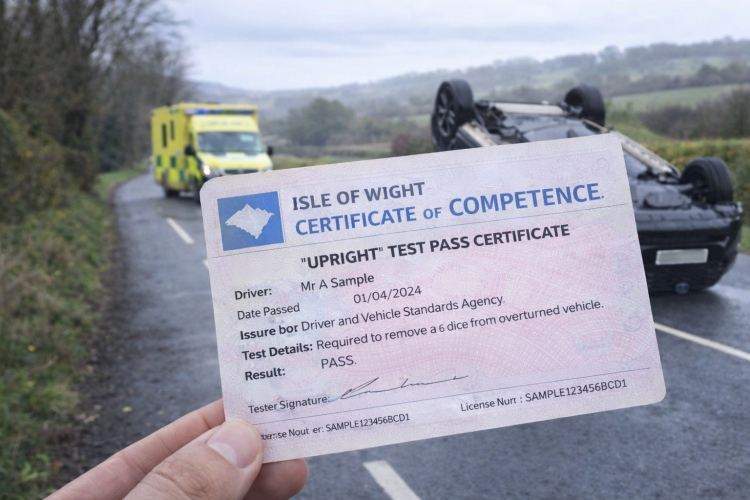 ISLE OF WIGHT DRIVERS TO FACE NEW ‘UPRIGHT TEST’ AFTER SURGE IN CARS ON ROOFS