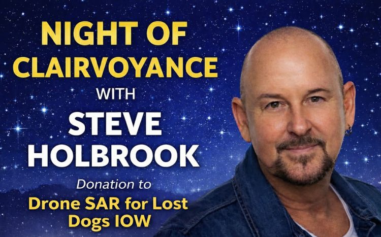 CHARITY EVENING OF CLAIRVOYANCE IN RYDE TO SUPPORT DRONE SEARCH TEAM FOR LOST DOGS