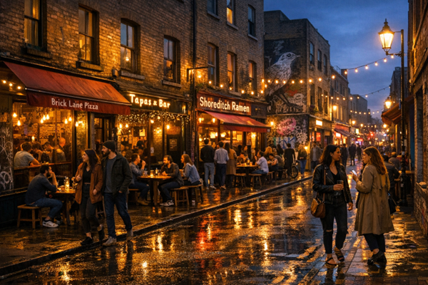 THE RISE OF SHOREDITCH AS A FOOD HOTSPOT IN LONDON