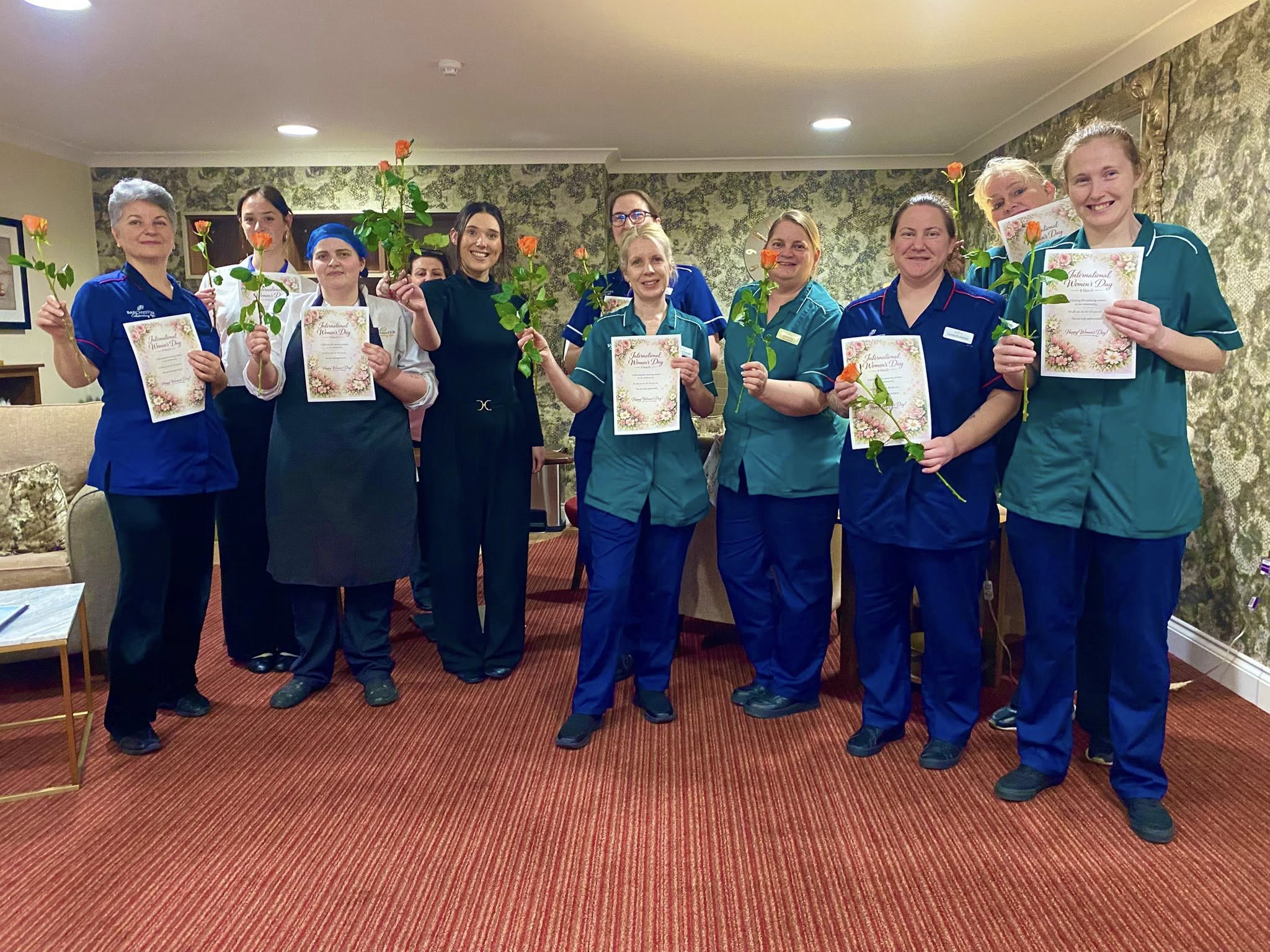 ISLE OF WIGHT CARE HOME RESIDENTS CELEBRATE INTERNATIONAL WOMEN’S DAY