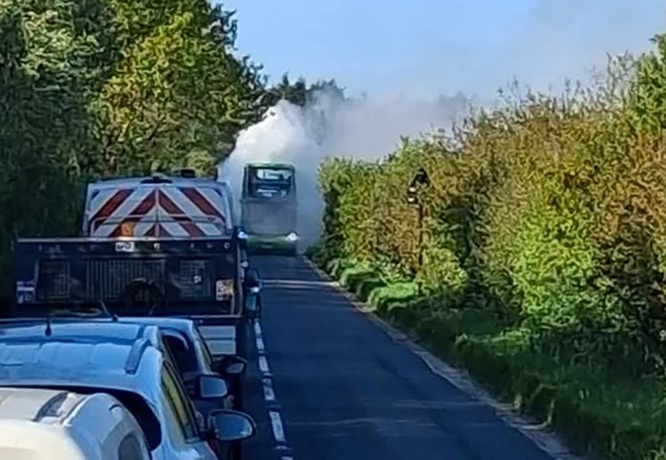 UPDATED: CAR FIRE CAUSES ADDED DELAYS ON NEWPORT DIVERSION ROUTE