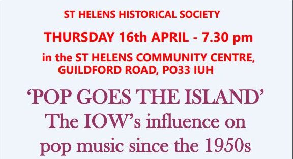 HISTORICAL SOCIETY TALK TO EXPLORE ISLE OF WIGHT’S IMPACT ON POP MUSIC