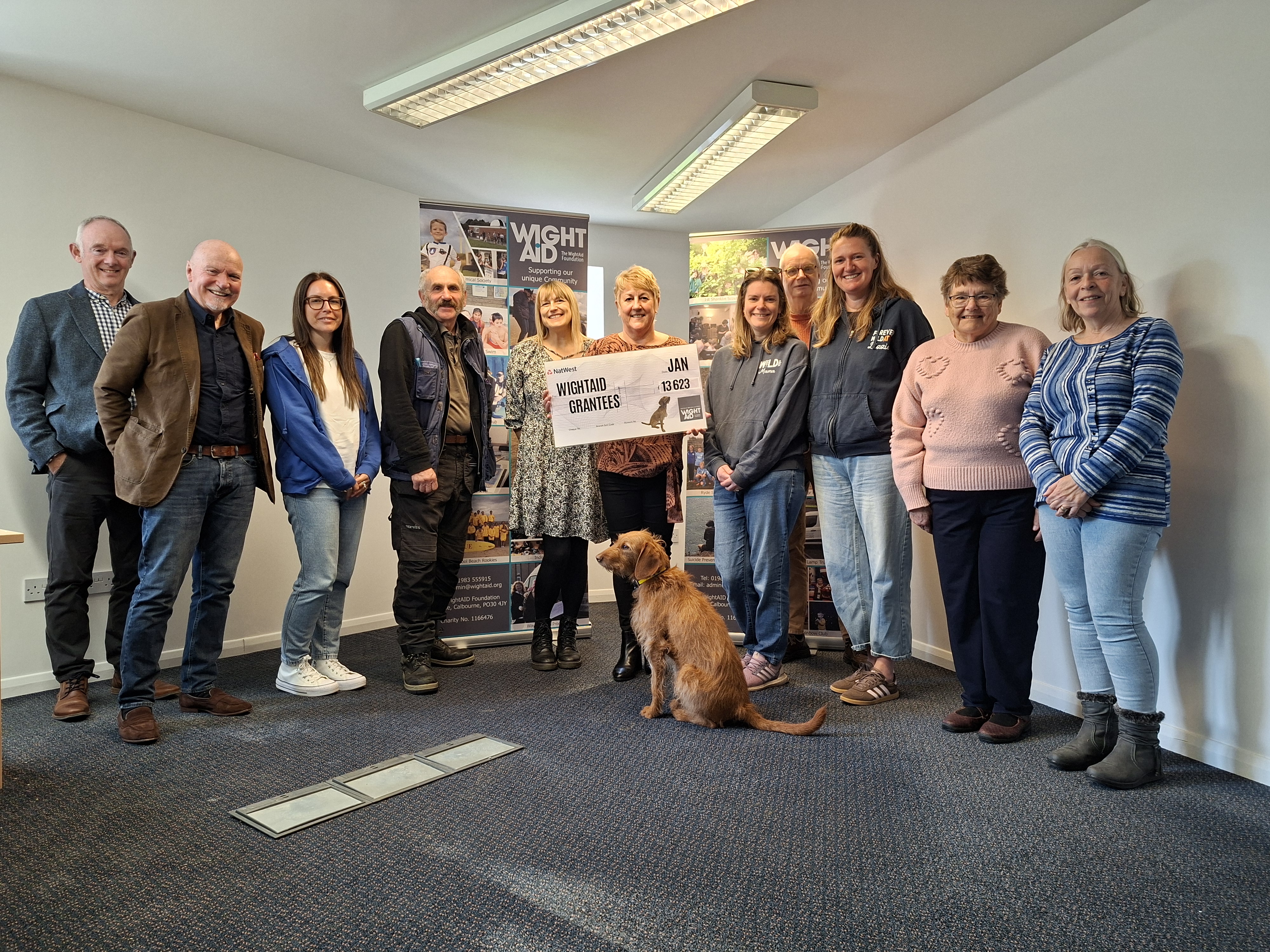 WIGHTAID HANDS OVER MORE THAN £13,000 TO ISLE OF WIGHT PROJECTS