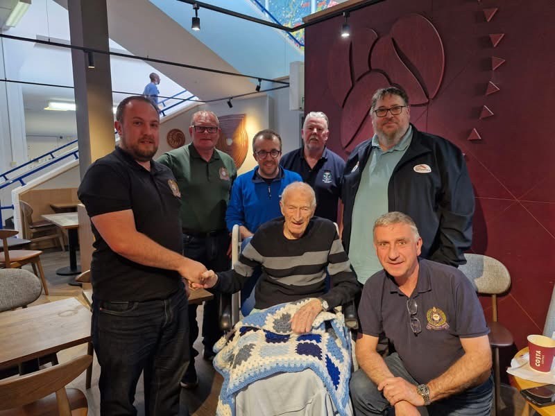 FREEMASONS HONOUR 100-YEAR-OLD D-DAY AND ARCTIC CONVOY VETERAN