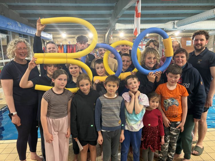 35 SWIMMERS COVER 60 MILES IN POOL TO RAISE £3,000 FOR WEST WIGHT SPORTS CENTRE