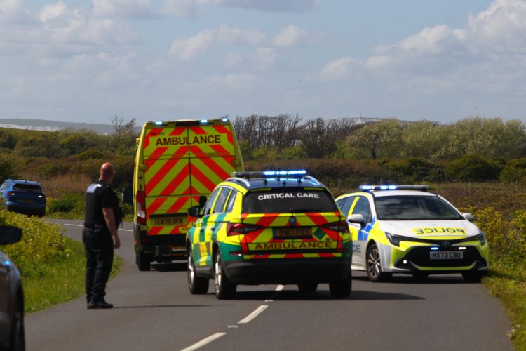 CYCLIST TAKEN TO HOSPITAL FOLLOWING SERIOUS MILITARY ROAD CRASH