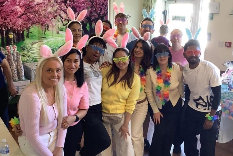 EASTER BUNNY, MUSIC AND RAFFLES HELP RAISE CASH FOR RNLI AT THE ELMS