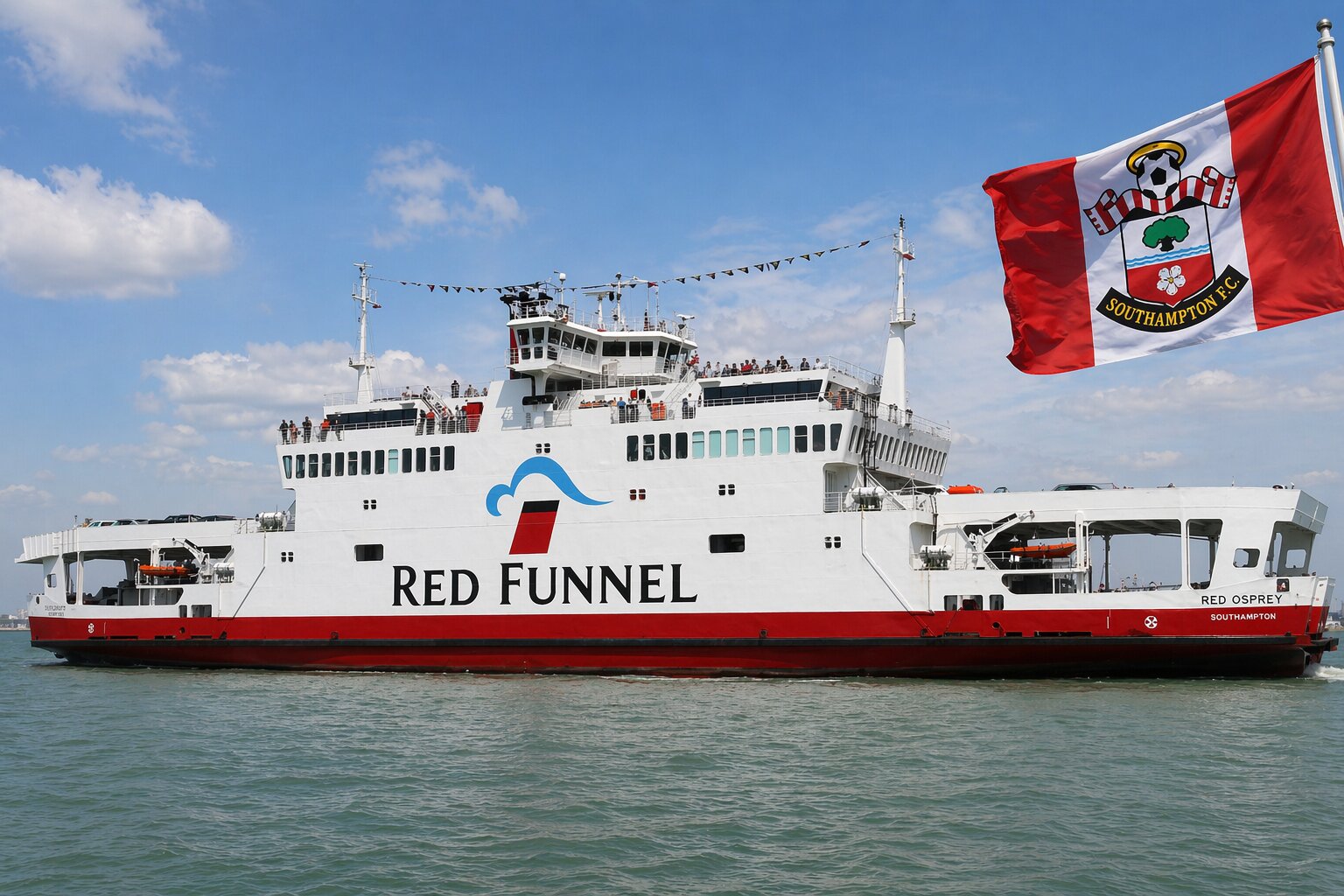 RED FUNNEL PLEDGES RED-AND-WHITE TRIBUTE IF SAINTS REACH FA CUP FINAL