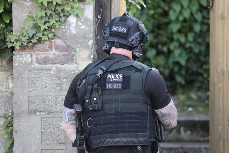 FIREARMS ARREST AFTER ARMED POLICE SWARM ADDRESS IN RYDE