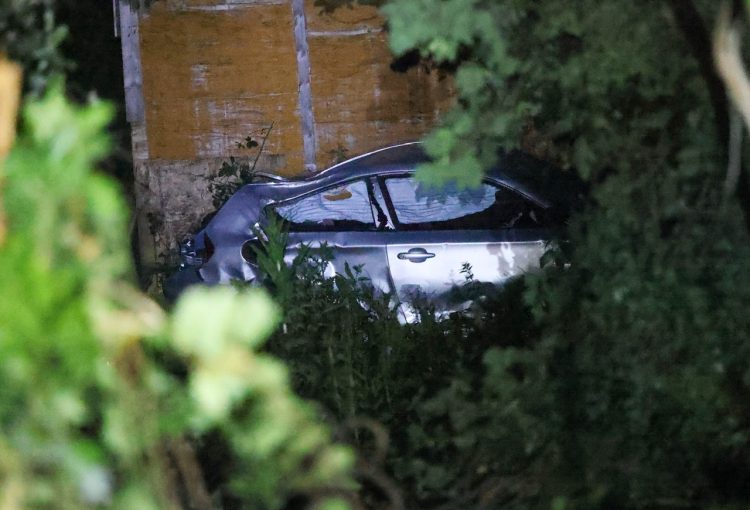 UPDATED: DRIVER FLEES CRASH AFTER CAREERING 100FT INTO UNDERGROWTH