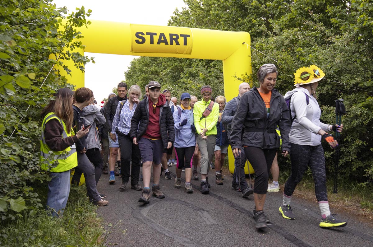 MIXED WEATHER BUT SMILES ALL ROUND AS WALK THE WIGHT RETURNS