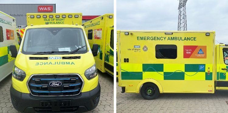 FIRST LOOK AT ISLE OF WIGHT’S NEW ELECTRIC FORD TRANSIT AMBULANCES