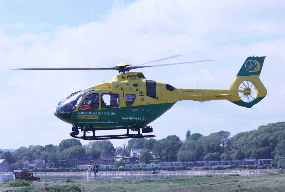 BANK HOLIDAY MONDAY MISSION TO ST HELENS FOR AIR AMBULANCE MEDICS