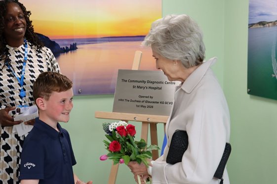 DUCHESS OF GLOUCESTER OPENS NEW DIAGNOSTIC CENTRE IMPROVING CARE FOR ISLANDERS