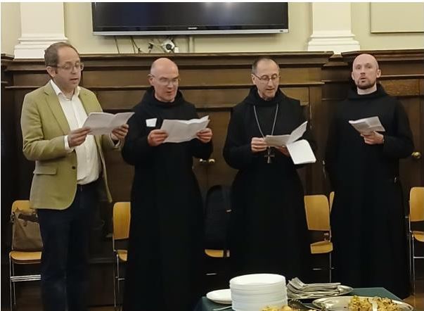 ISLE OF WIGHT MONKS TAKE QUARR ABBEY EXHIBITION TO MAYFAIR