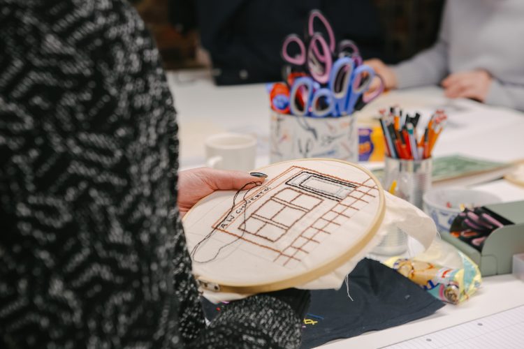 HANDMADE HERITAGE WALL HANGING GOES ON DISPLAY IN RYDE’S SMALLEST GALLERY