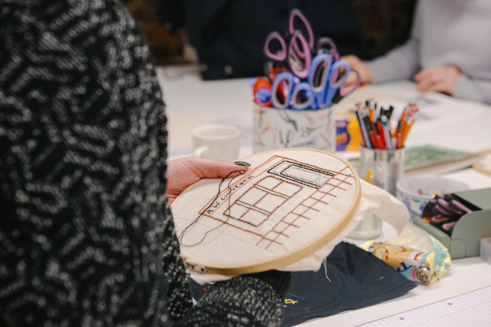 HANDMADE HERITAGE WALL HANGING GOES ON DISPLAY IN RYDE’S SMALLEST GALLERY