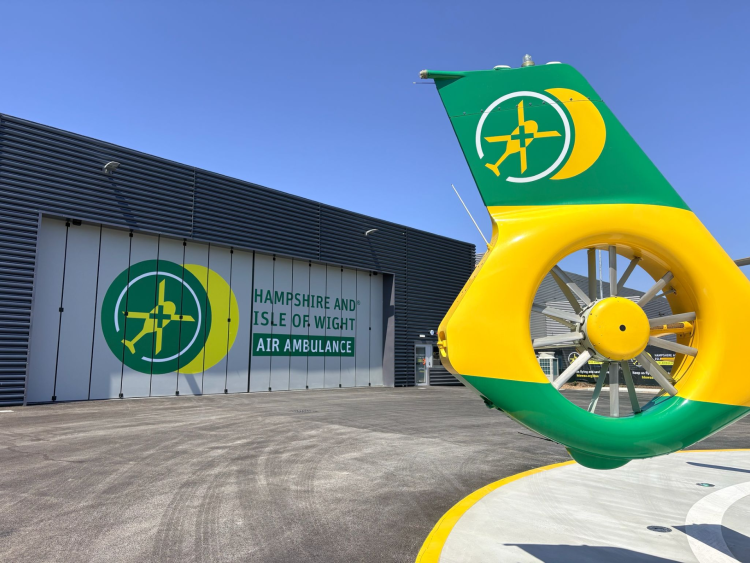 AIRBASE APPEAL HITS £3.6MILLION TARGET – AIR AMBULANCE MOVES INTO NEW HOME