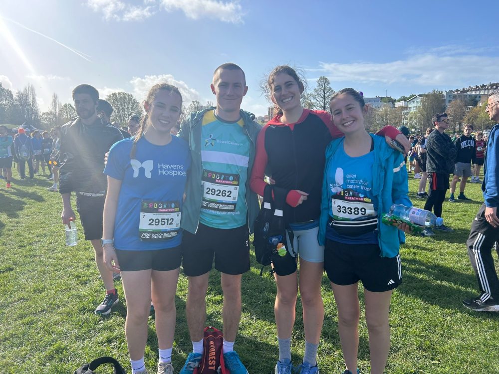 COWES FUNDRAISER SMASHES TARGET AFTER RUNNING BRIGHTON MARATHON FOR CANCER CHARITY