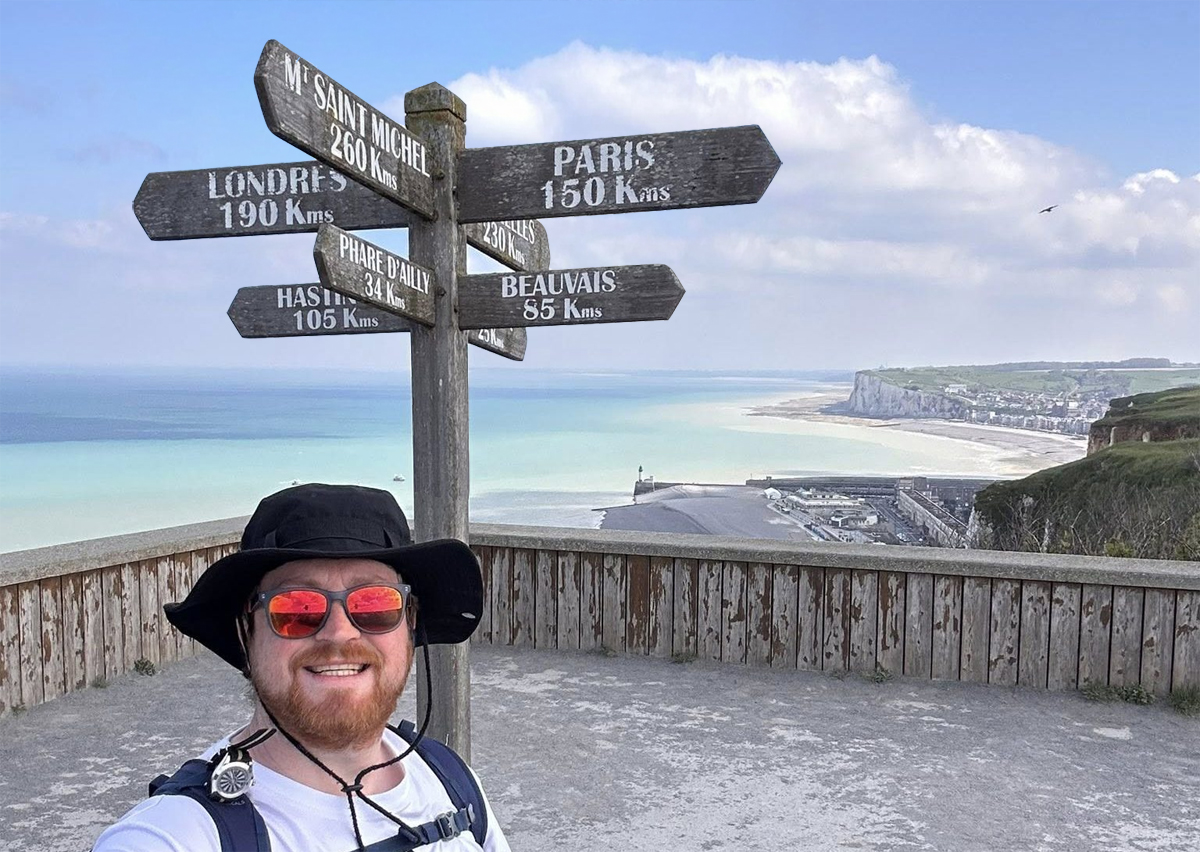 FRESHWATER LIFEBOAT CREW MEMBER HALF WAY THROUGH 711-MILE WALK TO GERMANY