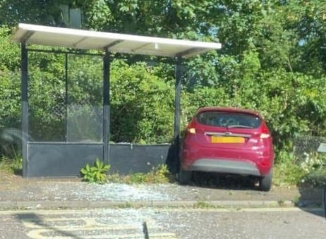 MINOR INJURIES REPORTED AFTER FIESTA DRIVER CRASHES INTO BUS STOP IN SHANKLIN